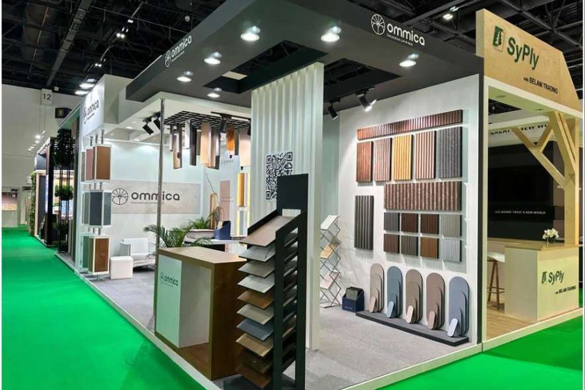 Finished stand: Ommica at Dubai Wood Show 2025